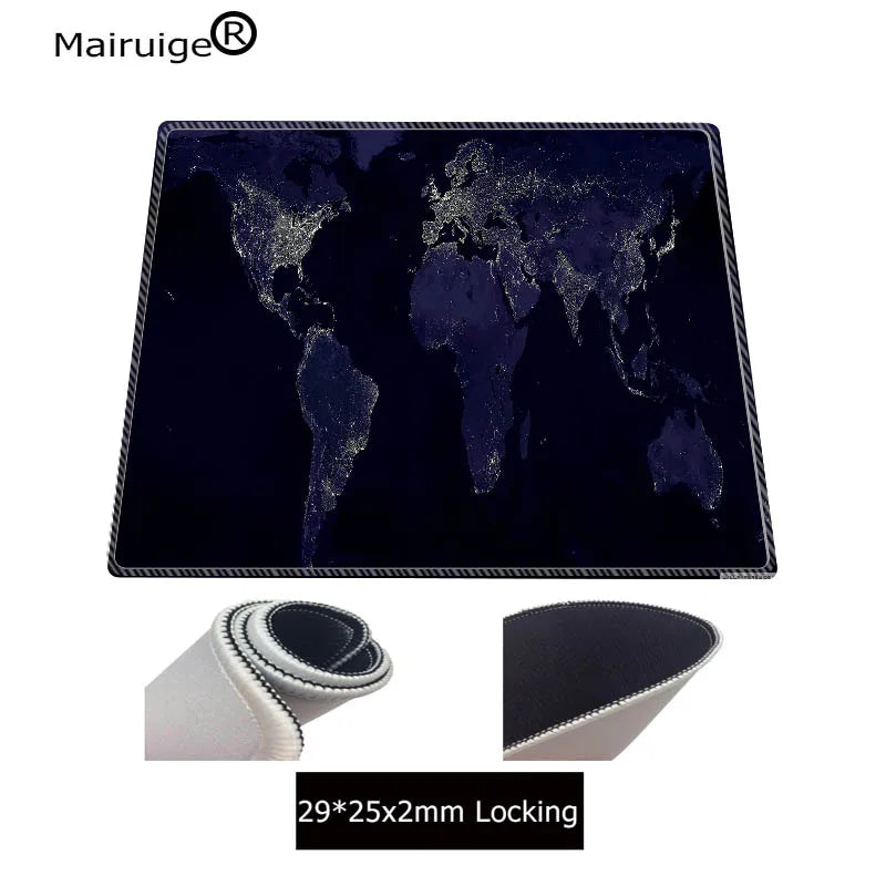 World Map Mouse Pad Large Pad