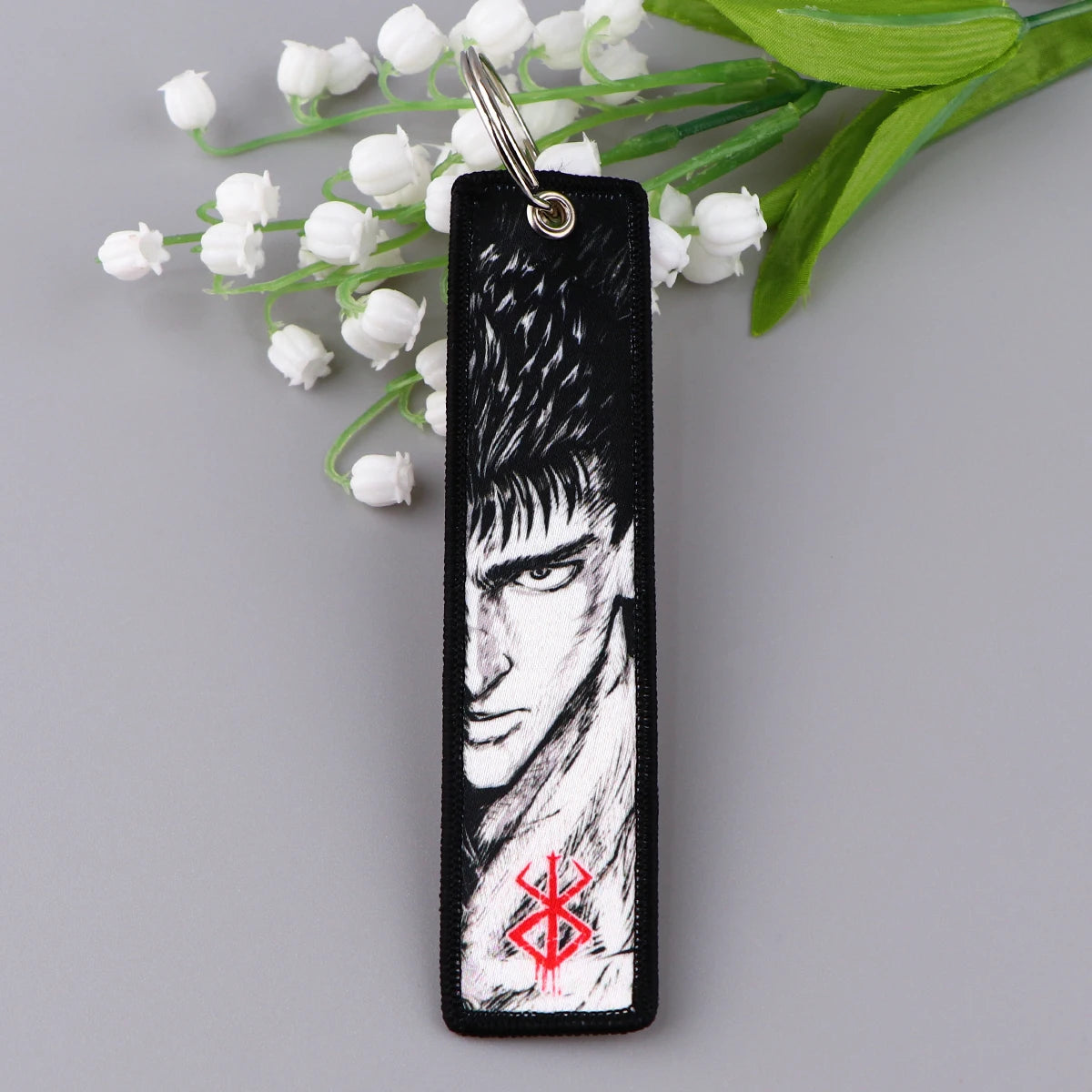 Japanese Anime Embroidery Key Fobs