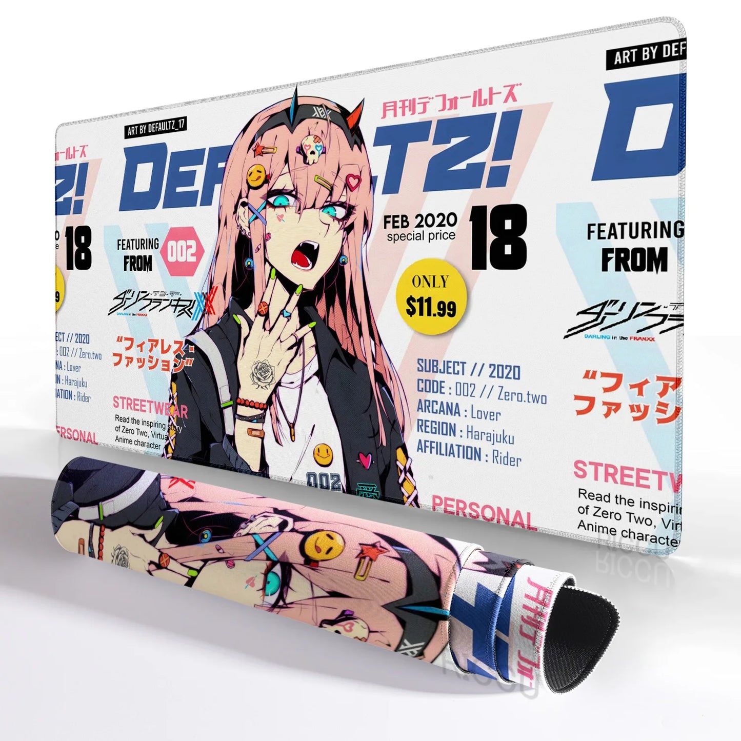 Large Anime Mouse Pad Darling in the FranXX 02