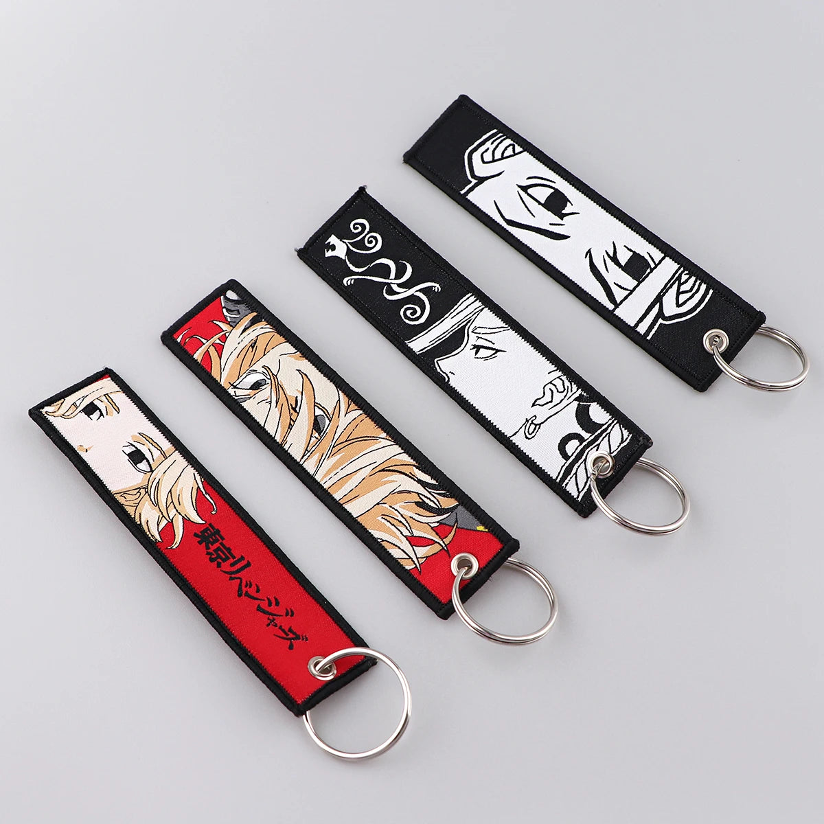 Japanese Anime Cool Embroidery Key Fobs