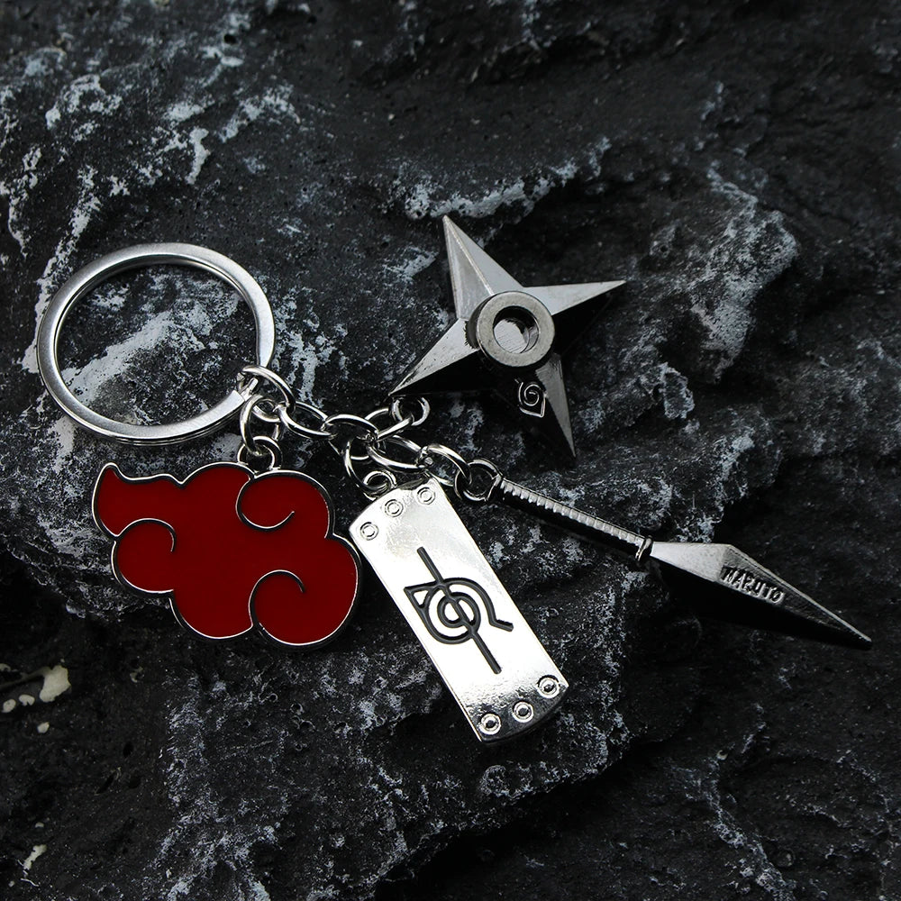 Anime Metal Keychain Uchiha Itachi Sharingan