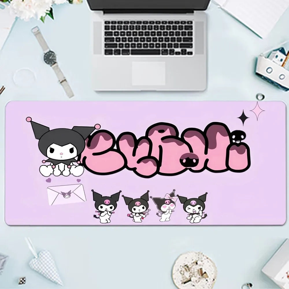 Kuromi Kawaii Mousepad Large Gaming Mouse Mat