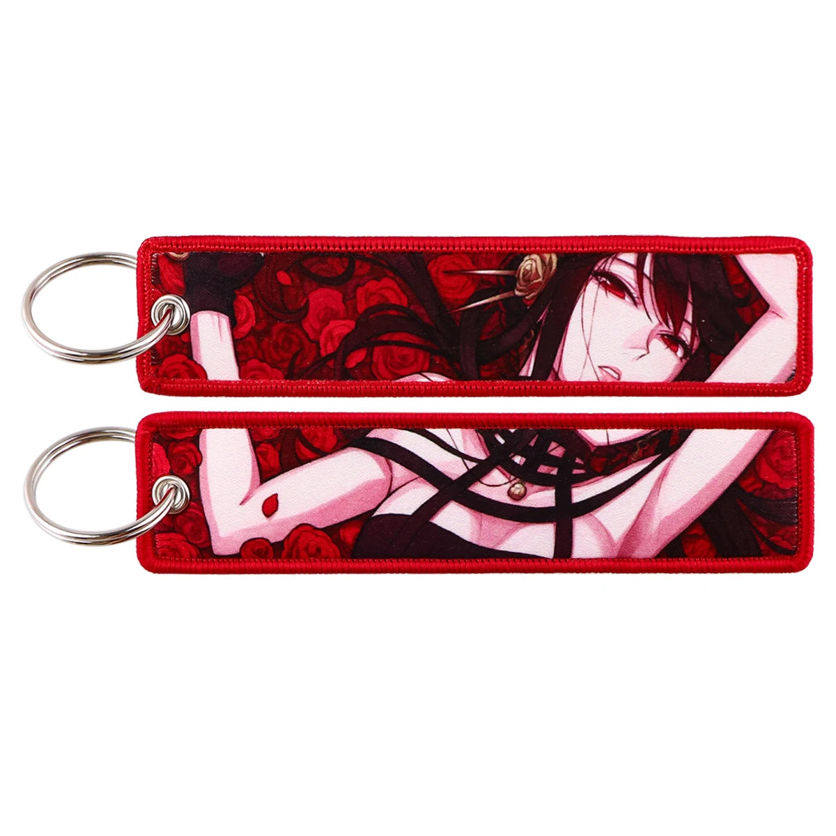 Japanese Anime Cool Embroidery Key Fobs