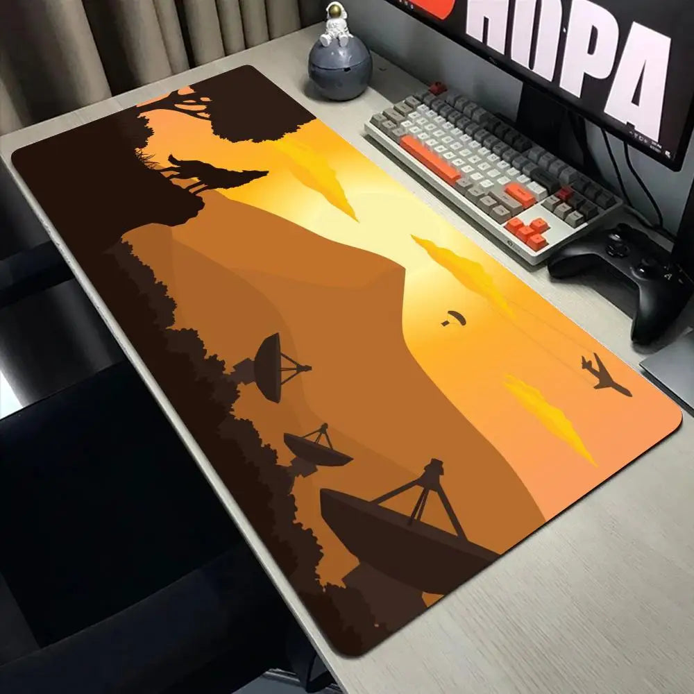 Deep Forest Minimalist Game Rust Mouse Pad