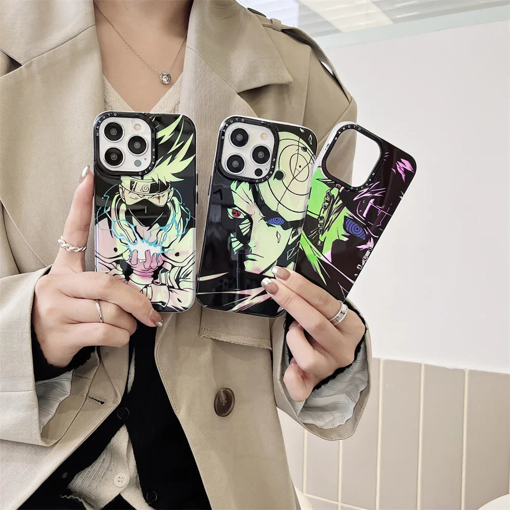 Anime Kakashi Obito Pain Cases for iphone 15 14 13 12 16 pro max 13pro 14pro Phonecase Gift