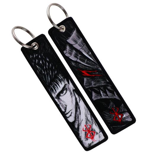 Japanese Anime Embroidery Key Fobs