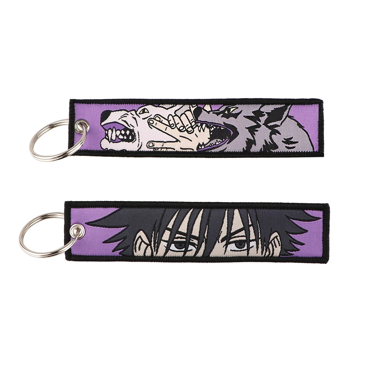 Japanese Anime Cool Embroidery Key Fobs