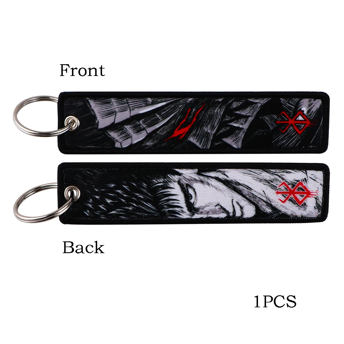 Japanese Anime Embroidery Key Fobs