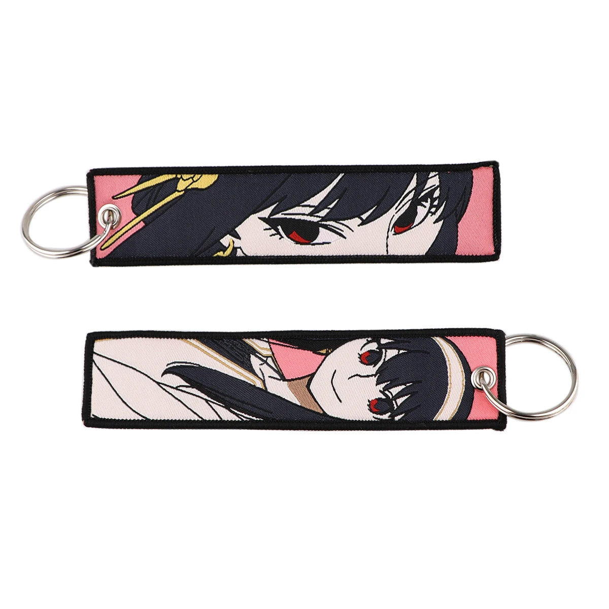 Japanese Anime Cool Embroidery Key Fobs