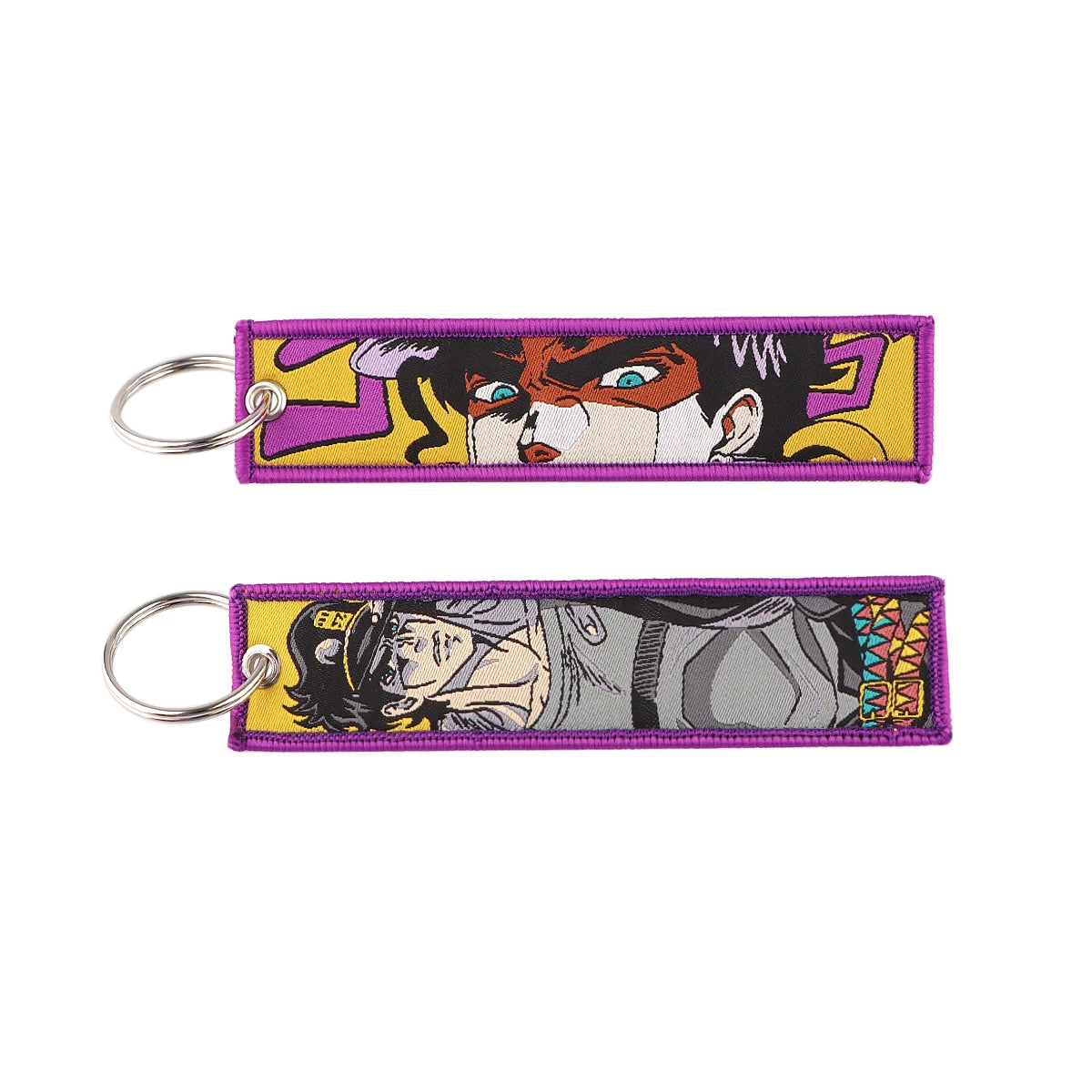 Japanese Anime Cool Embroidery Key Fobs