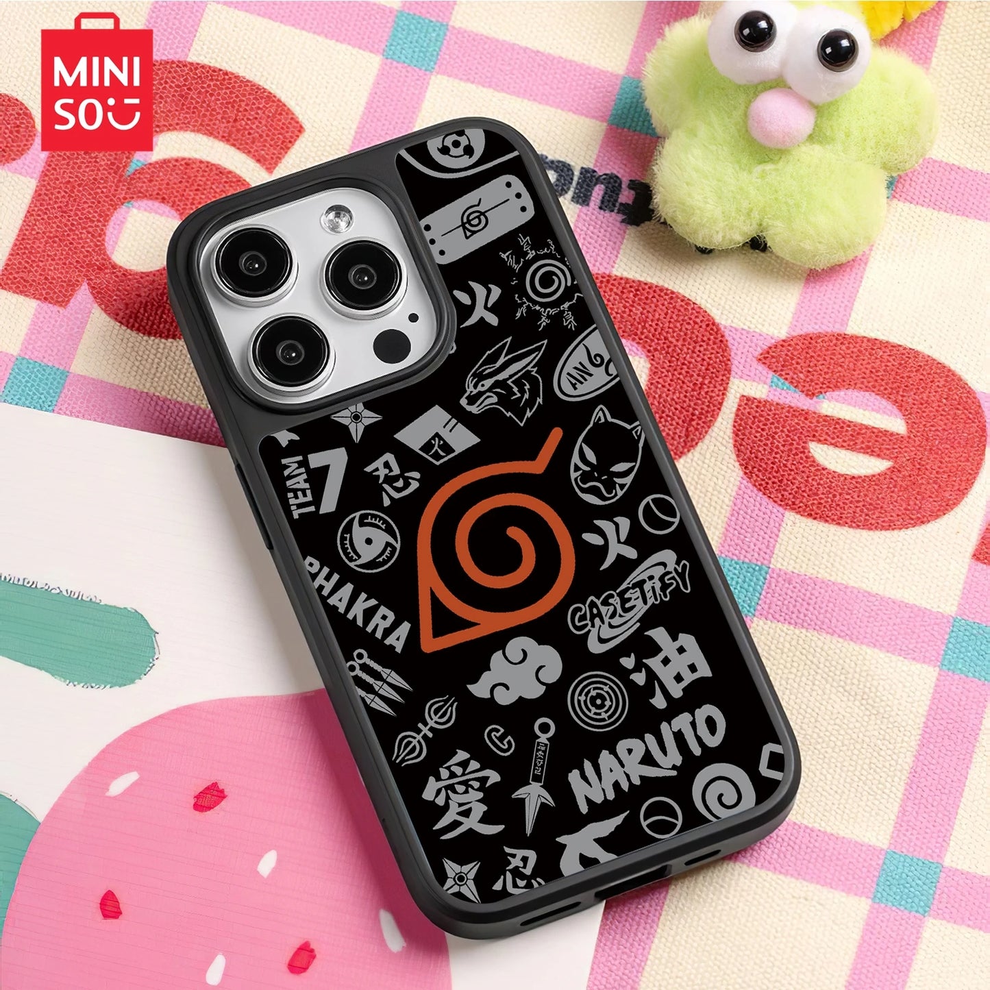 Akatsuki Clouds Kurama Cases for iphone 16 15 14 13 12 11 Pro Max Full Cover Painting Soft Bumper Phonecase