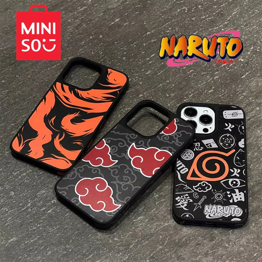 Akatsuki Clouds Kurama Cases for iphone 16 15 14 13 12 11 Pro Max Full Cover Painting Soft Bumper Phonecase