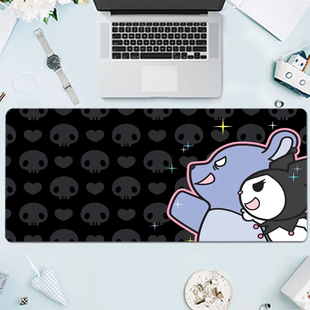 Kuromi Kawaii Mousepad Large Gaming Mouse Mat