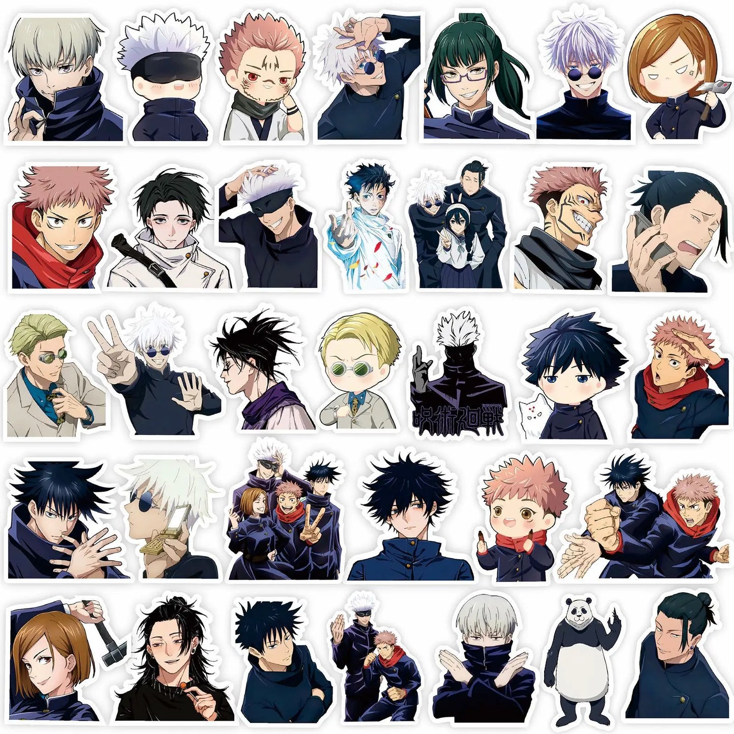 80PCS Anime Jujutsu Kaisen Cartoon Stickers Cool Itadori Yuji Satoru Gojo