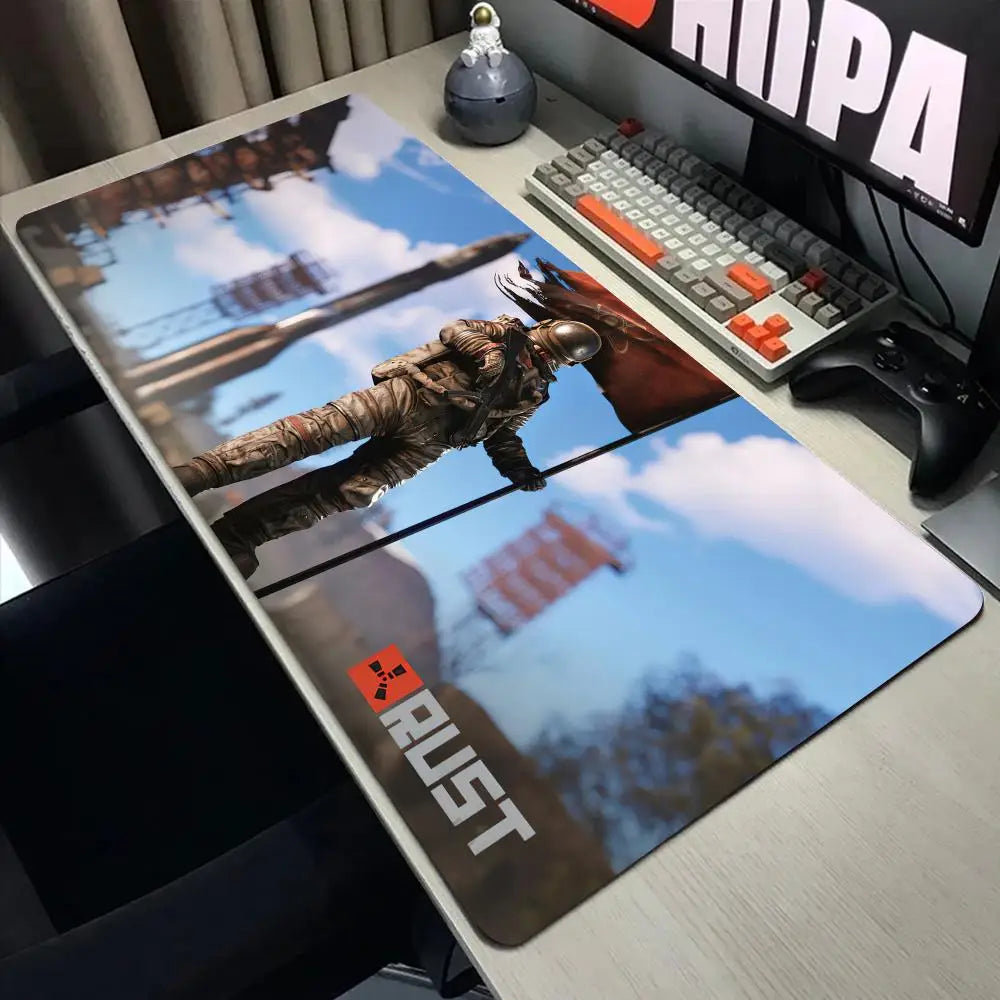 Deep Forest Minimalist Game Rust Mouse Pad