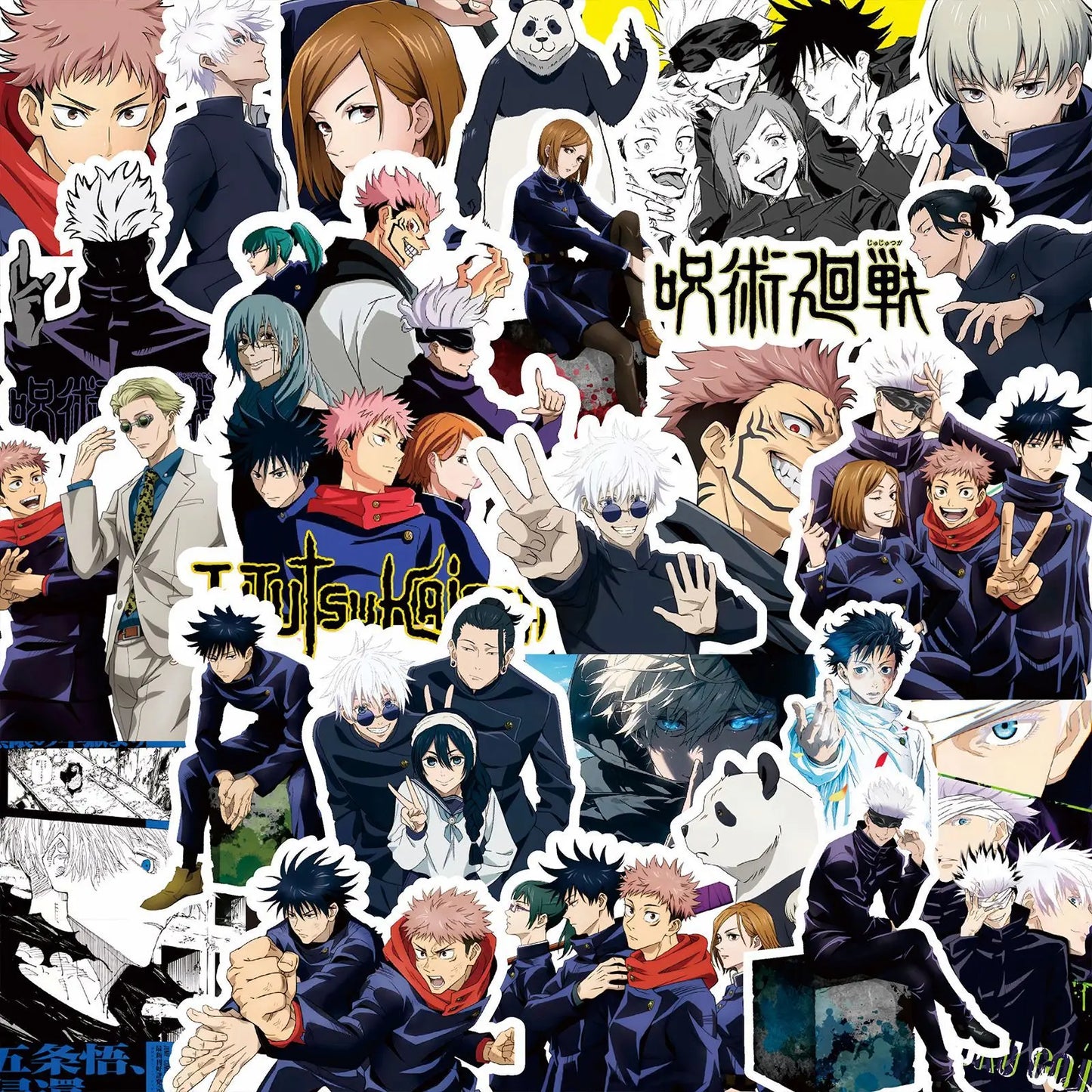 80PCS Anime Jujutsu Kaisen Cartoon Stickers Cool Itadori Yuji Satoru Gojo