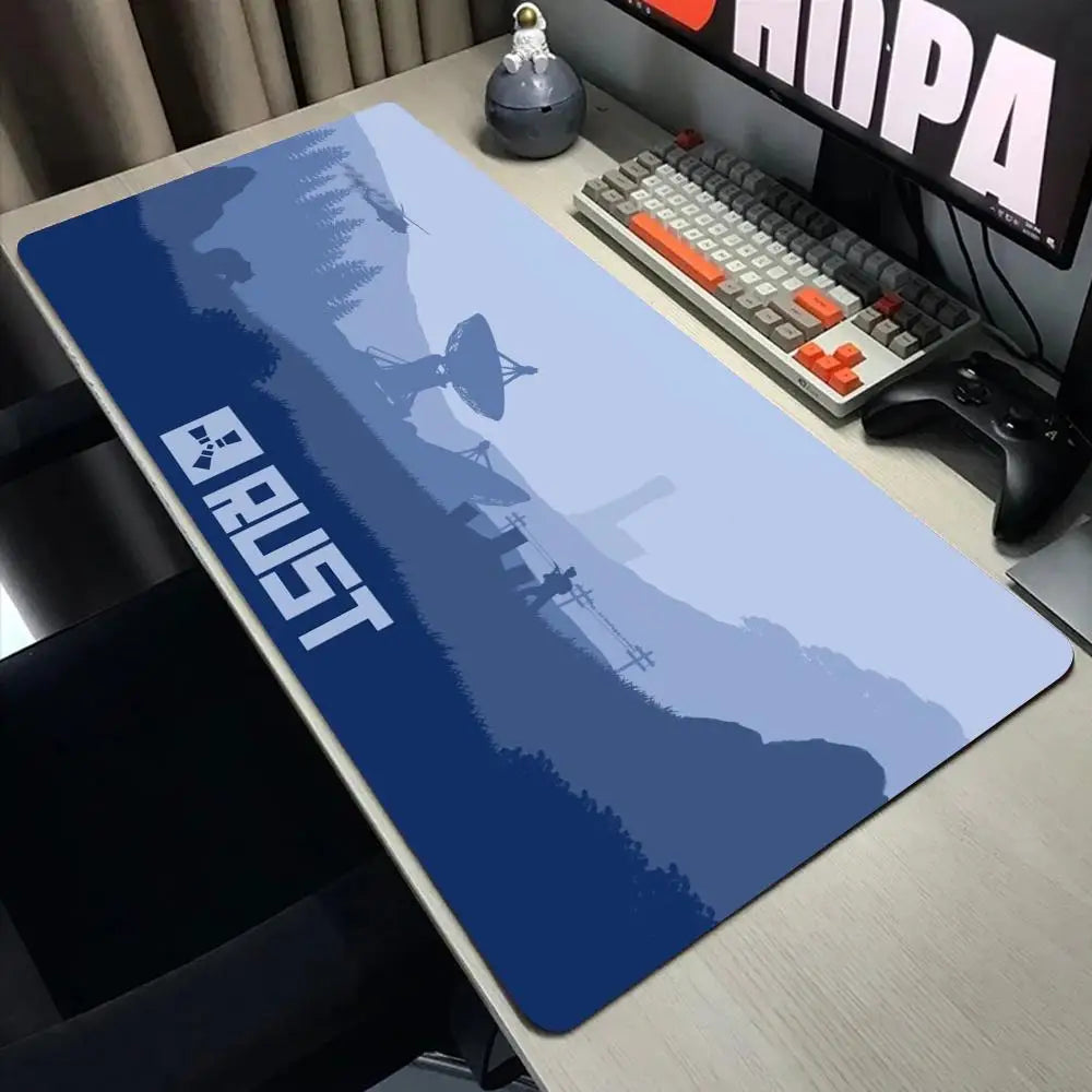 Deep Forest Minimalist Game Rust Mouse Pad